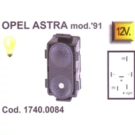 Ablakemelő kapcsoló univerzális , Sárga