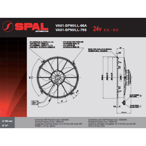VA01-BP90/LL-79S  SPAL Ventilátor